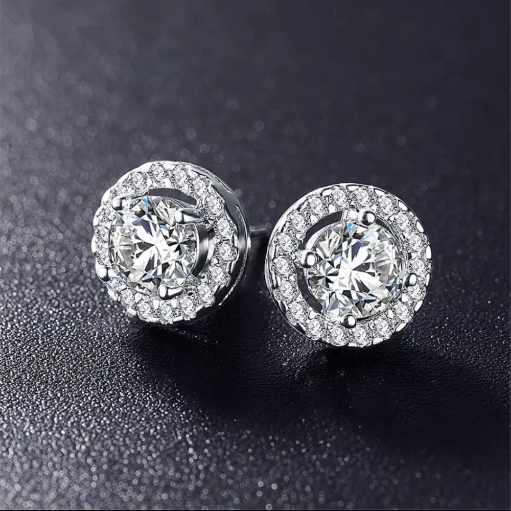 MEN'S EARRINGS - SILVERY